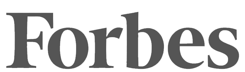 Forbes logo in black and white