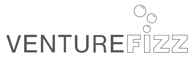 Venture Fizz logo in black and white