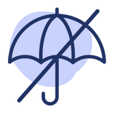 Image: Umbrella with a strikethrough