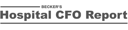 Becker's hospital CFO report logo in black and white