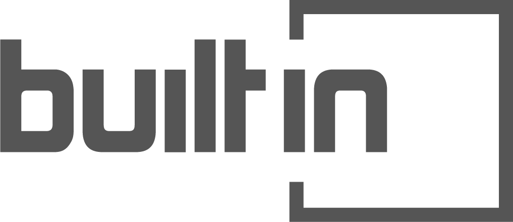 Built In logo in black and white