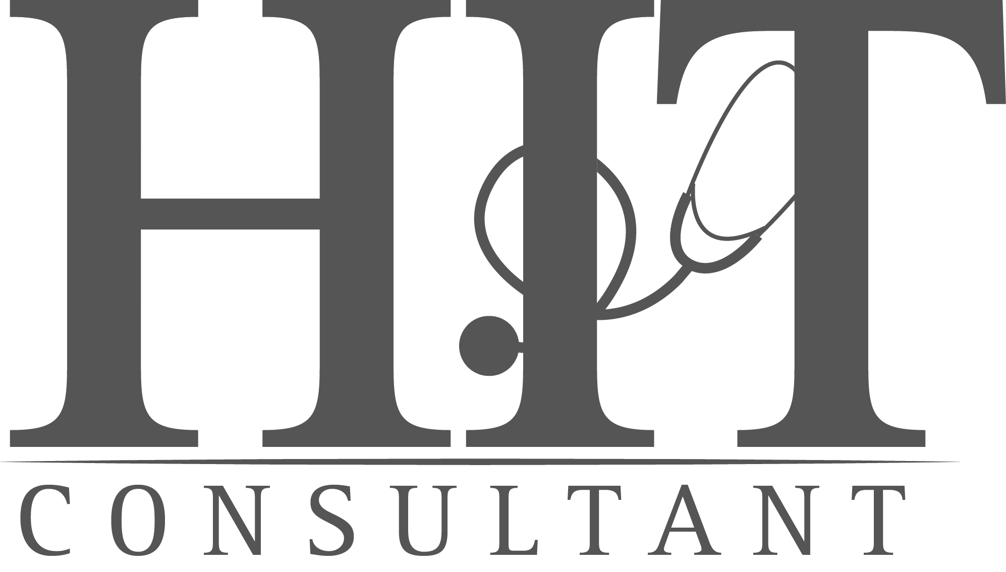 HIT Consultant logo in black and white