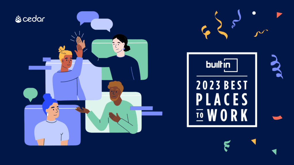 Cedar Recognized as Top Tech Employer by Built In 2023 Best Places To