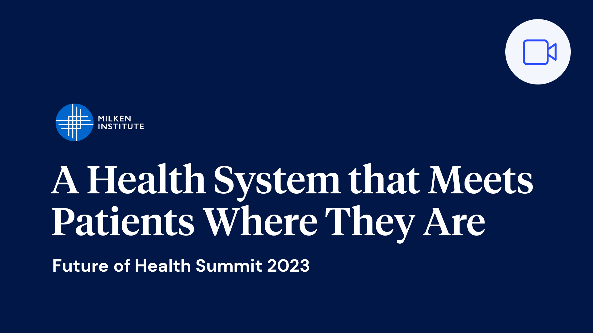 Future of Health Summit 2023